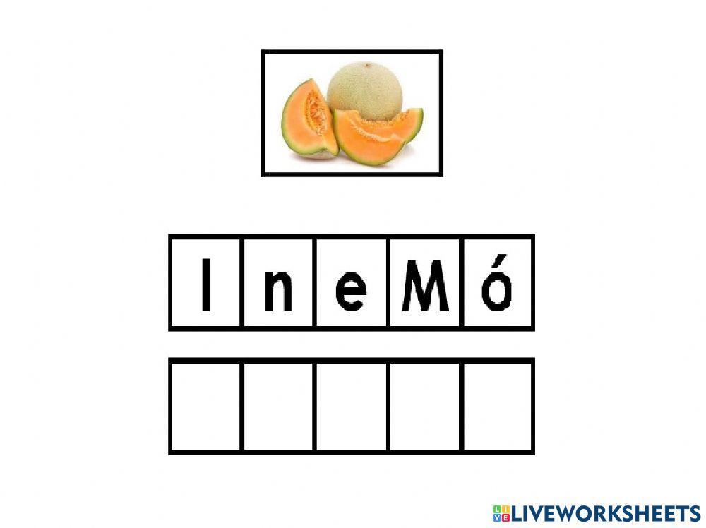 Leo - Ordenar letras de palabras - Escribir -A