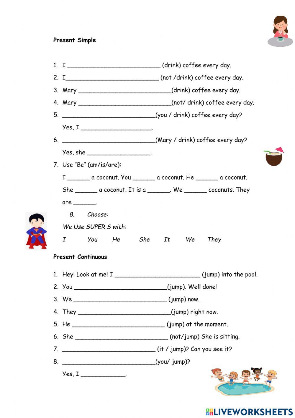 Level 4 Present Simple vs Continuous