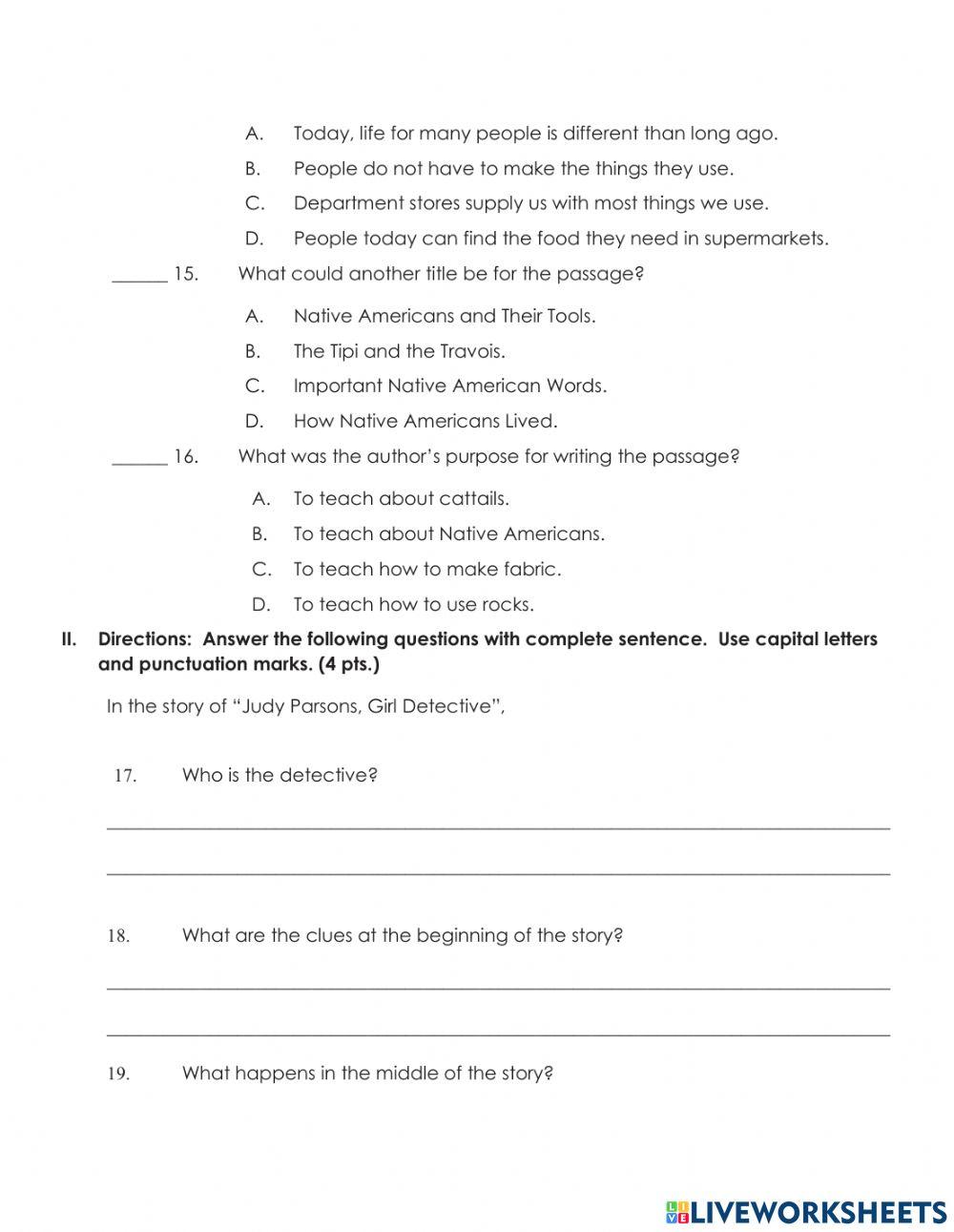 6-T2 Reading Trimestral Exam