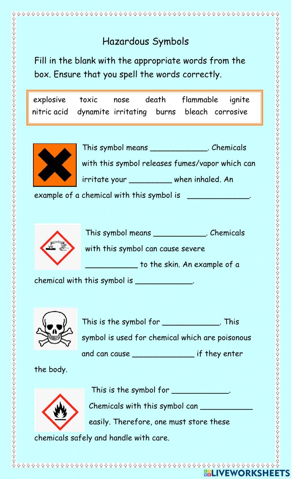 Hazard-safety symbols