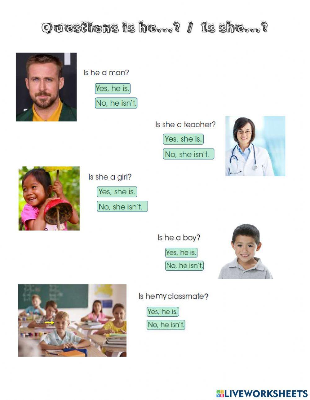 Is he.. -is she... ?