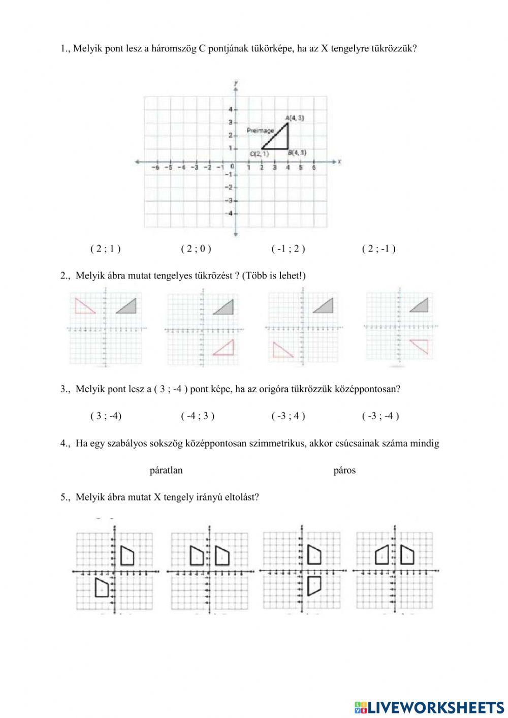 Geometriai transzformációk