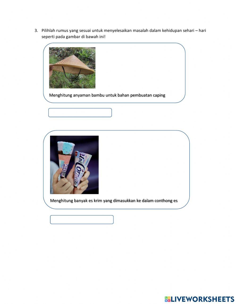 Bangun ruang sisi lengkung ( kerucut )