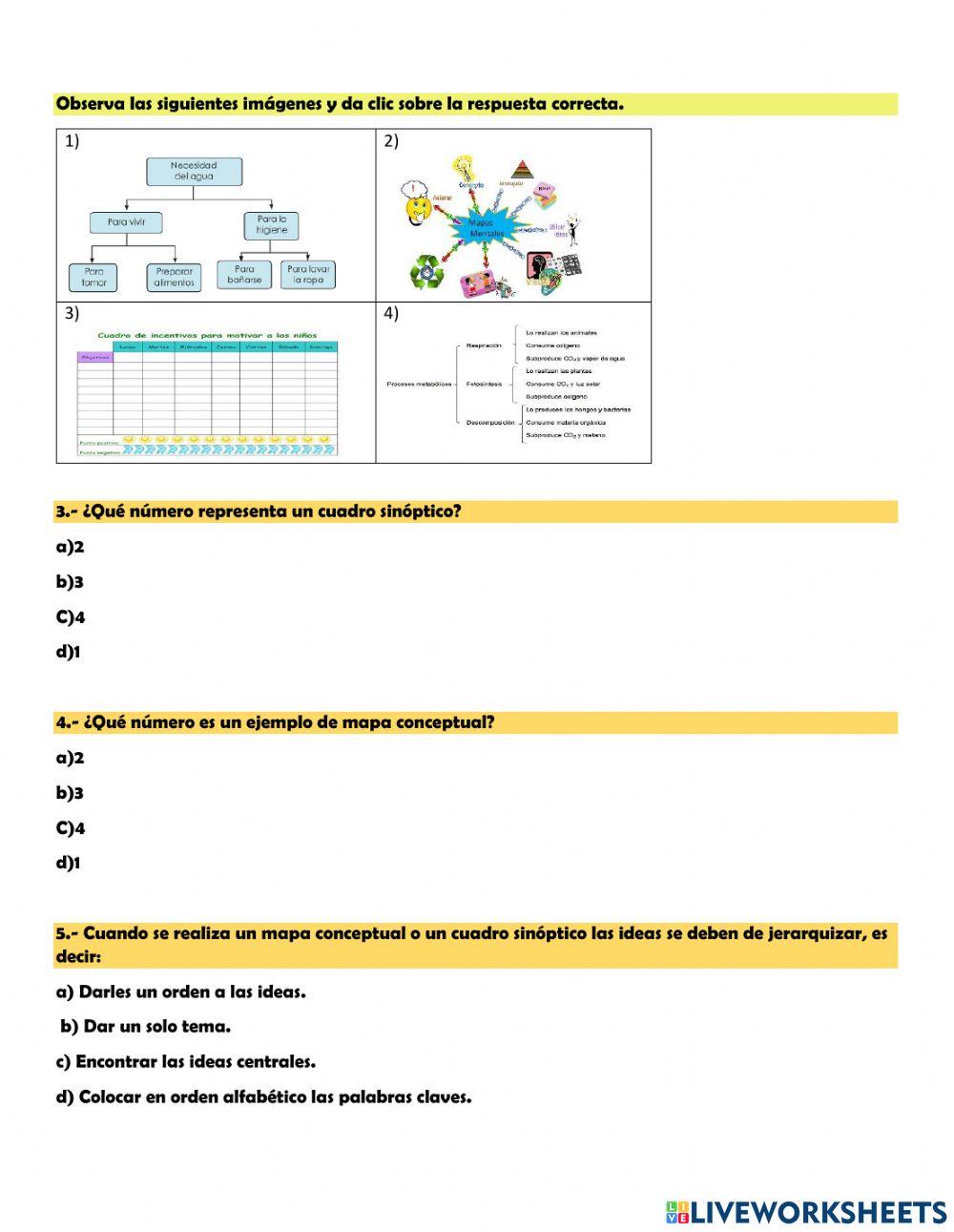 Español quinto grado