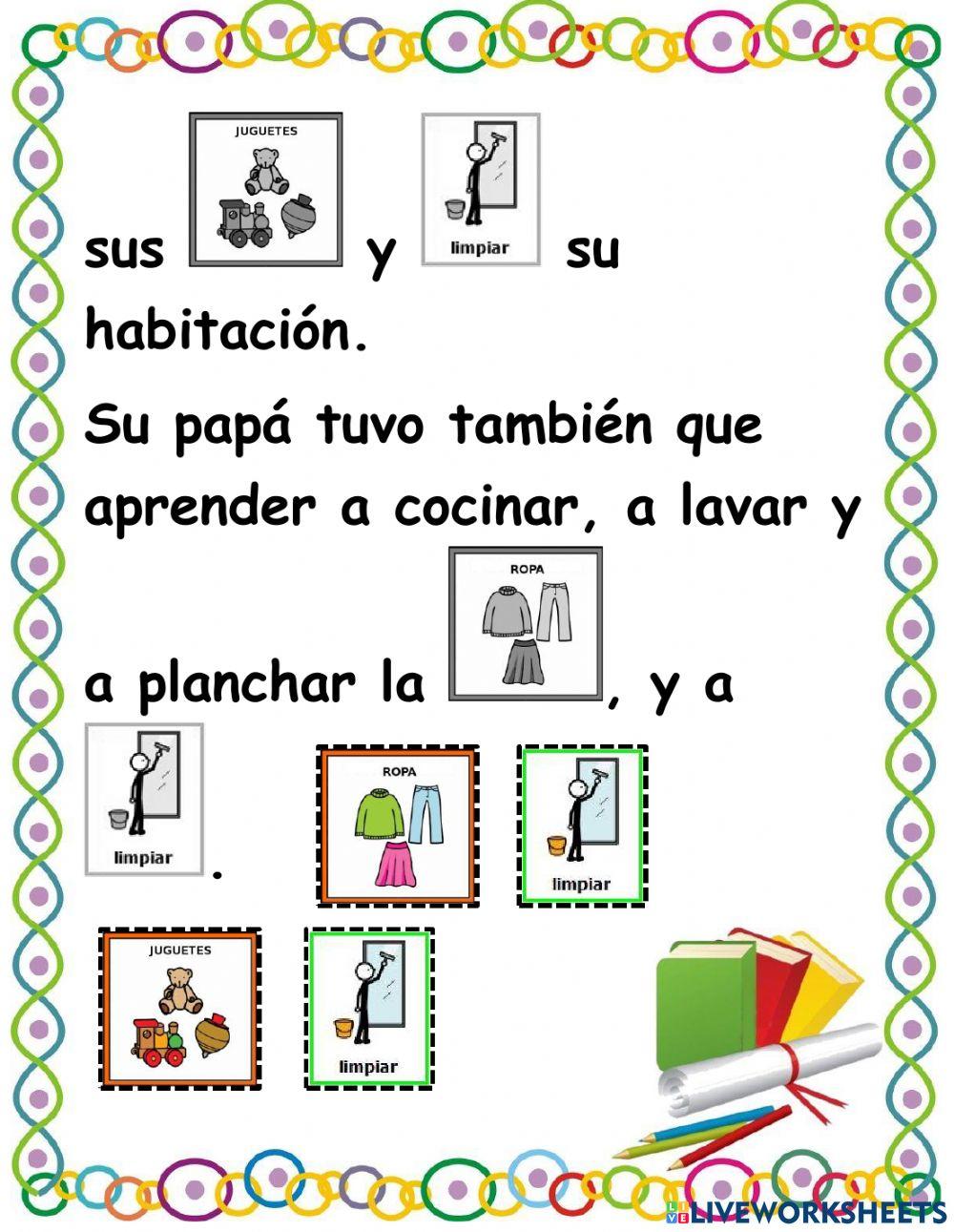 Cuento “No me gusta Limpiar la casa”