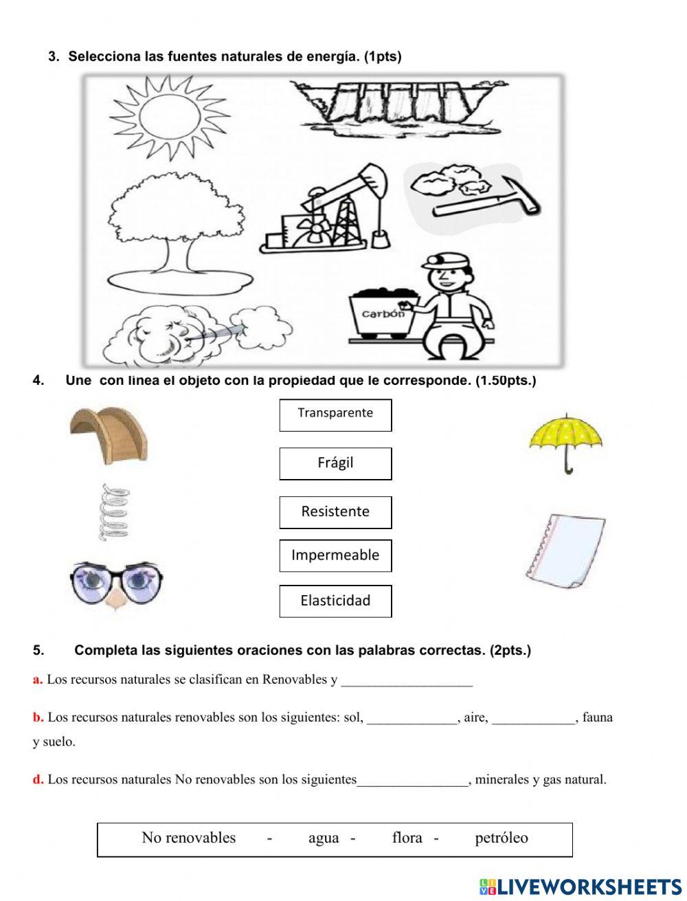 Evaluacion de Ciencias Naturales