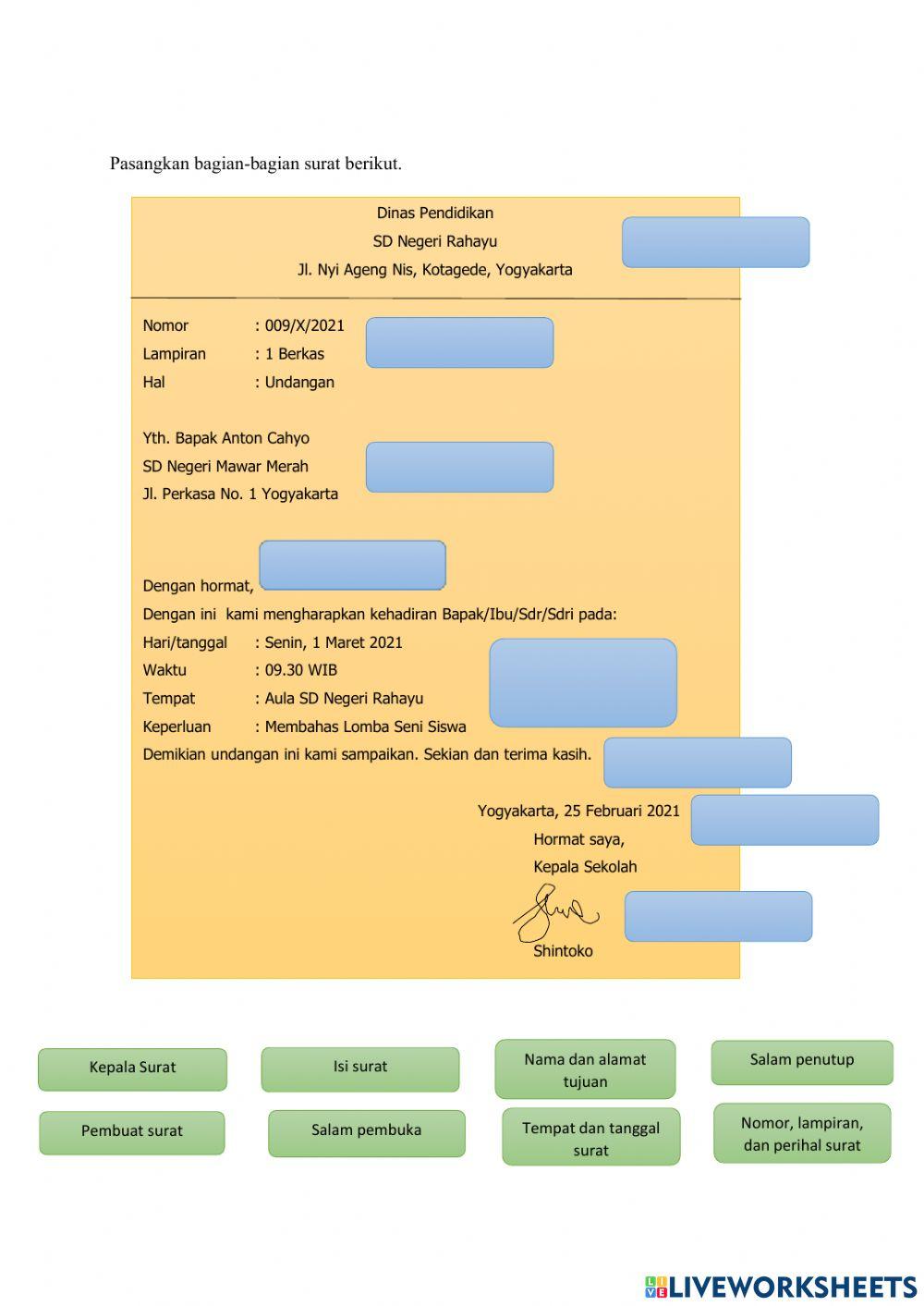 Ulangan Bahasa Indonesia tema 7