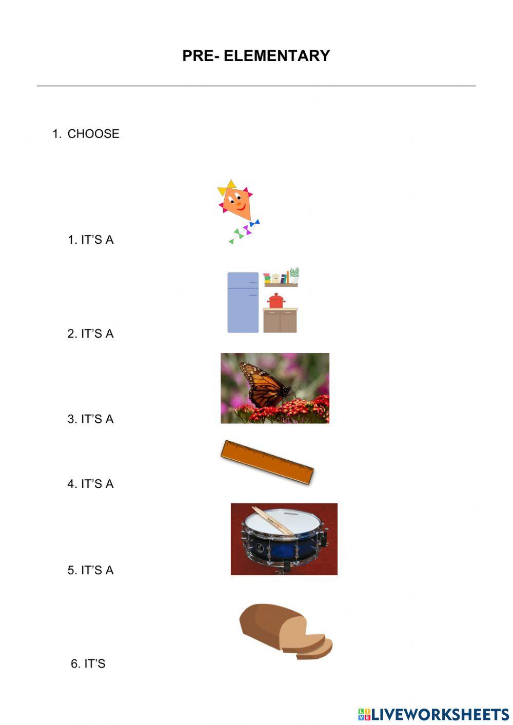 Diagnostic test Pre Elementary