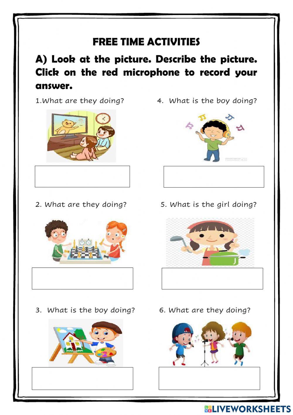 Free time activities