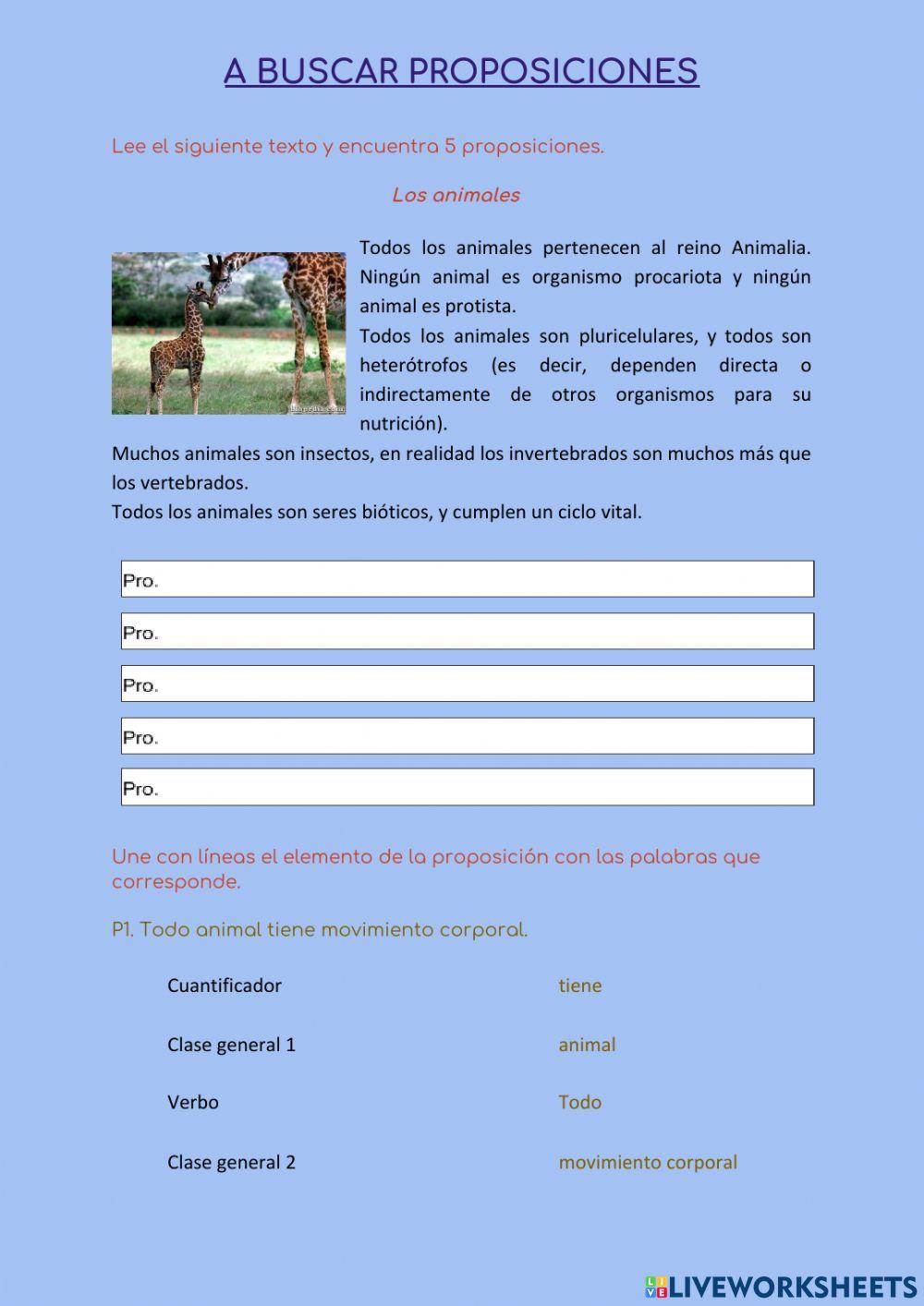 Buscar proposiciones