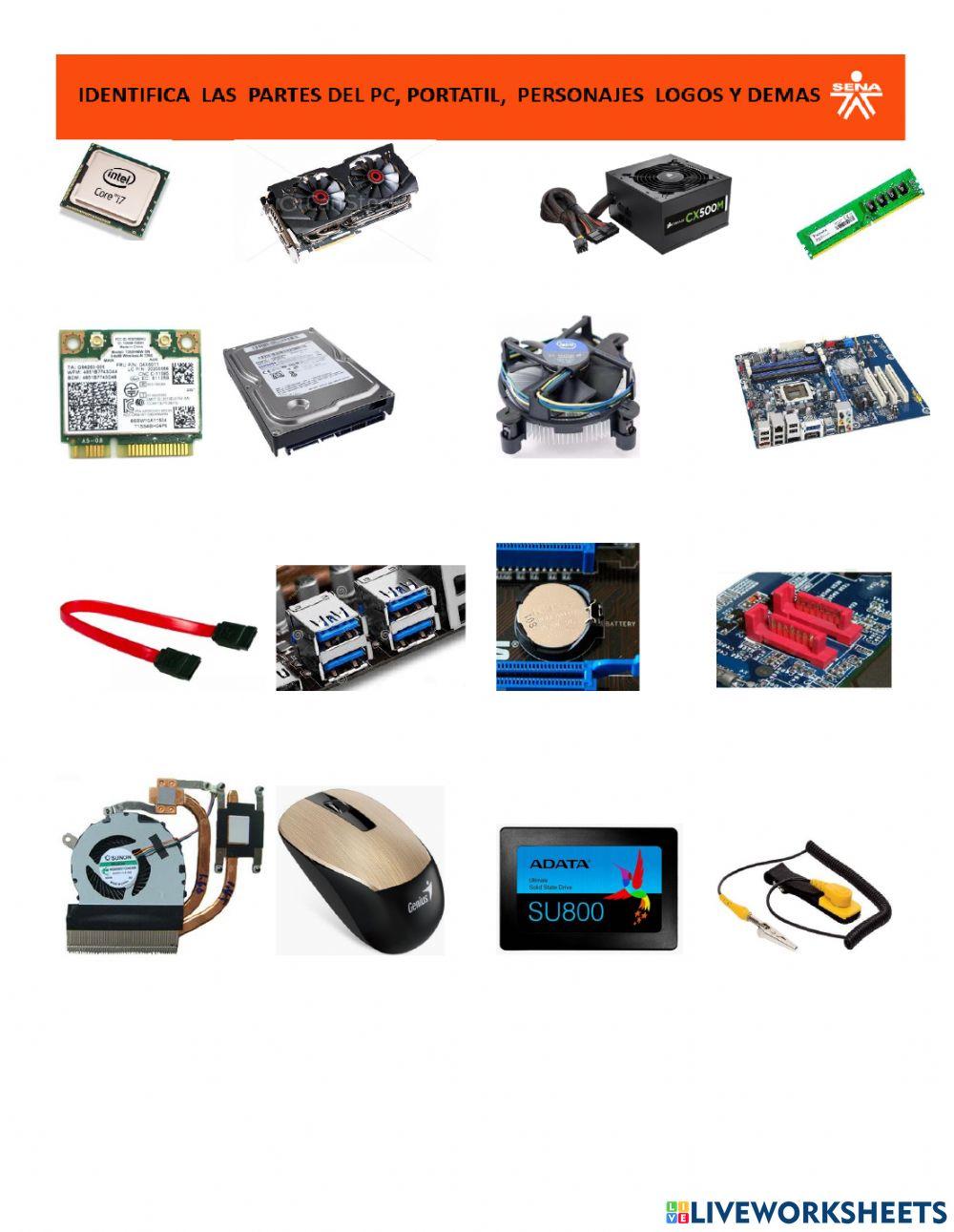 Identificar las partes del pc & portatil