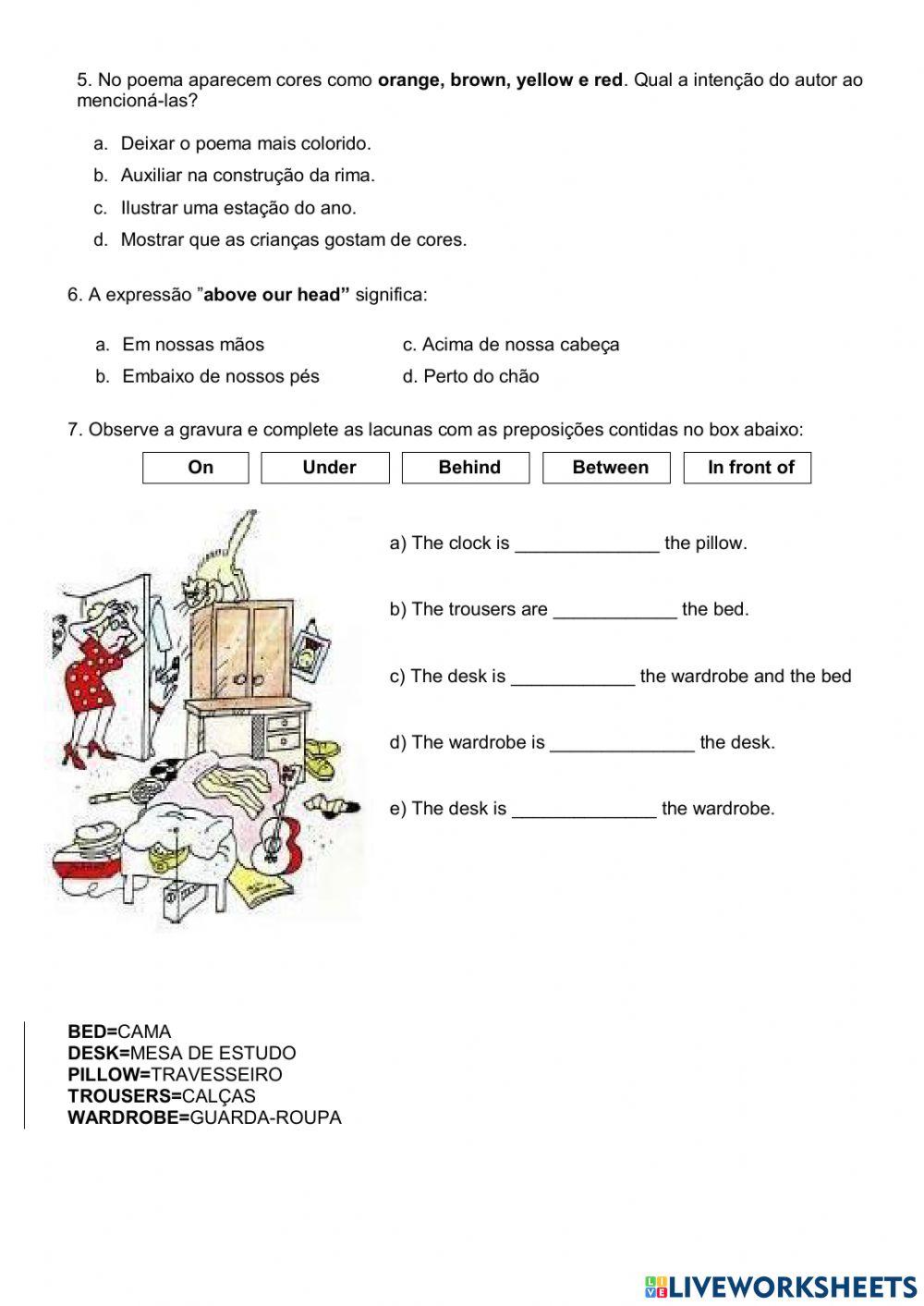 7° ano - INGLÊS - semana 4