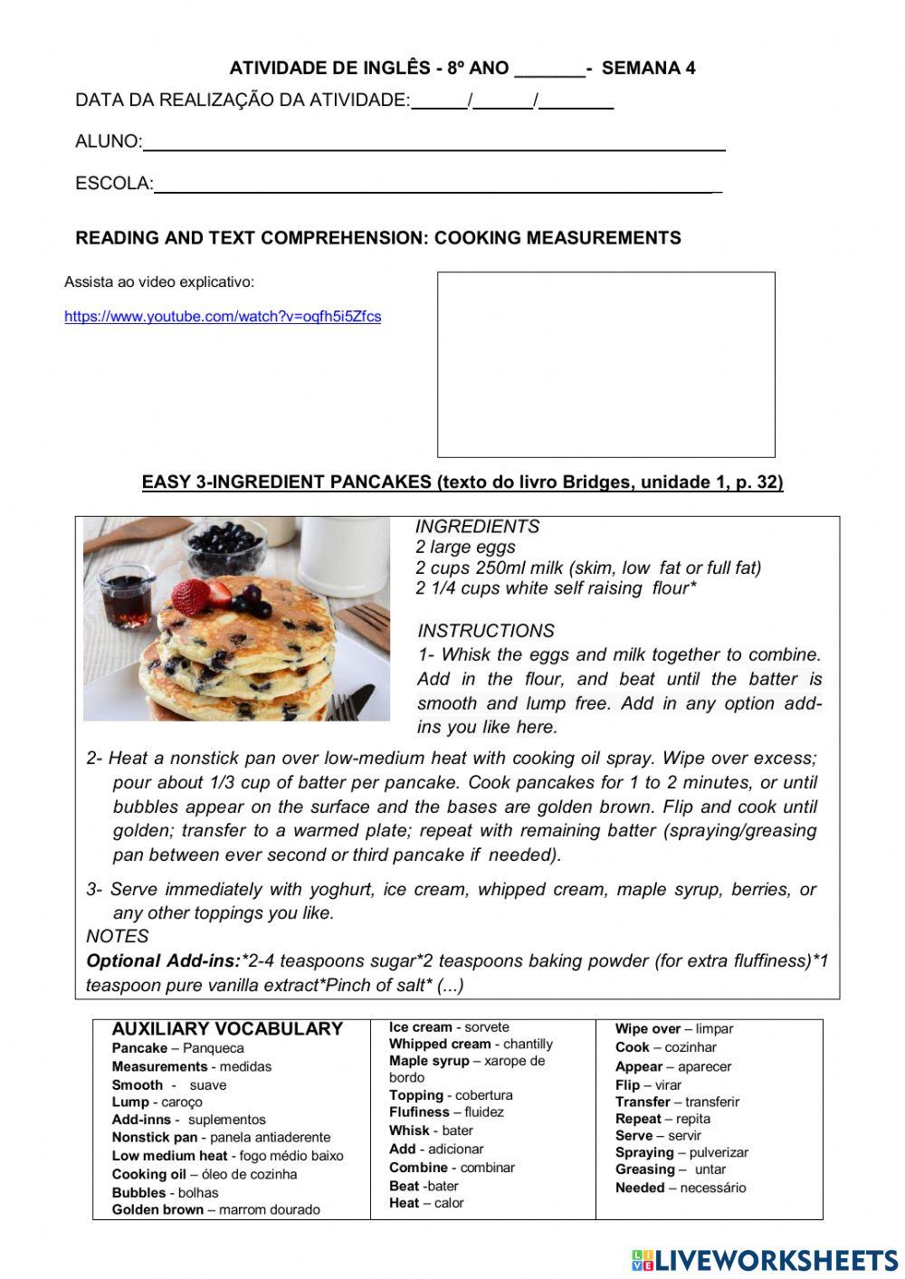 8° ano - INGLÊS - semana 4