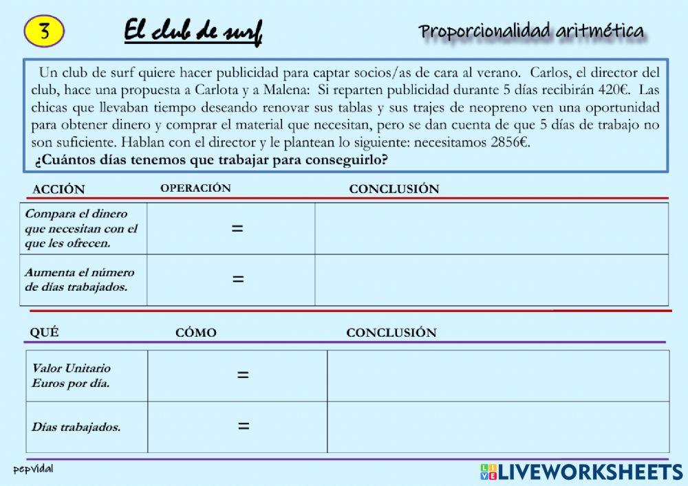 Proporcionalidad aritmética 3 (2)