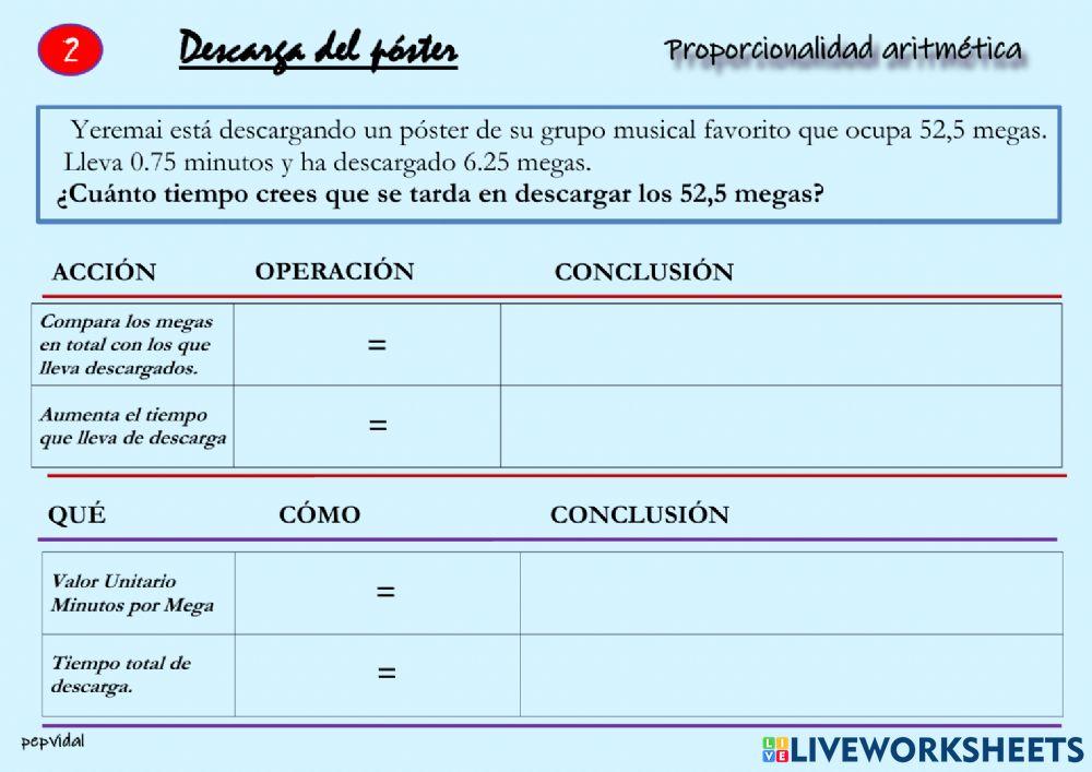Proporcionalidad aritmética 2 (2)