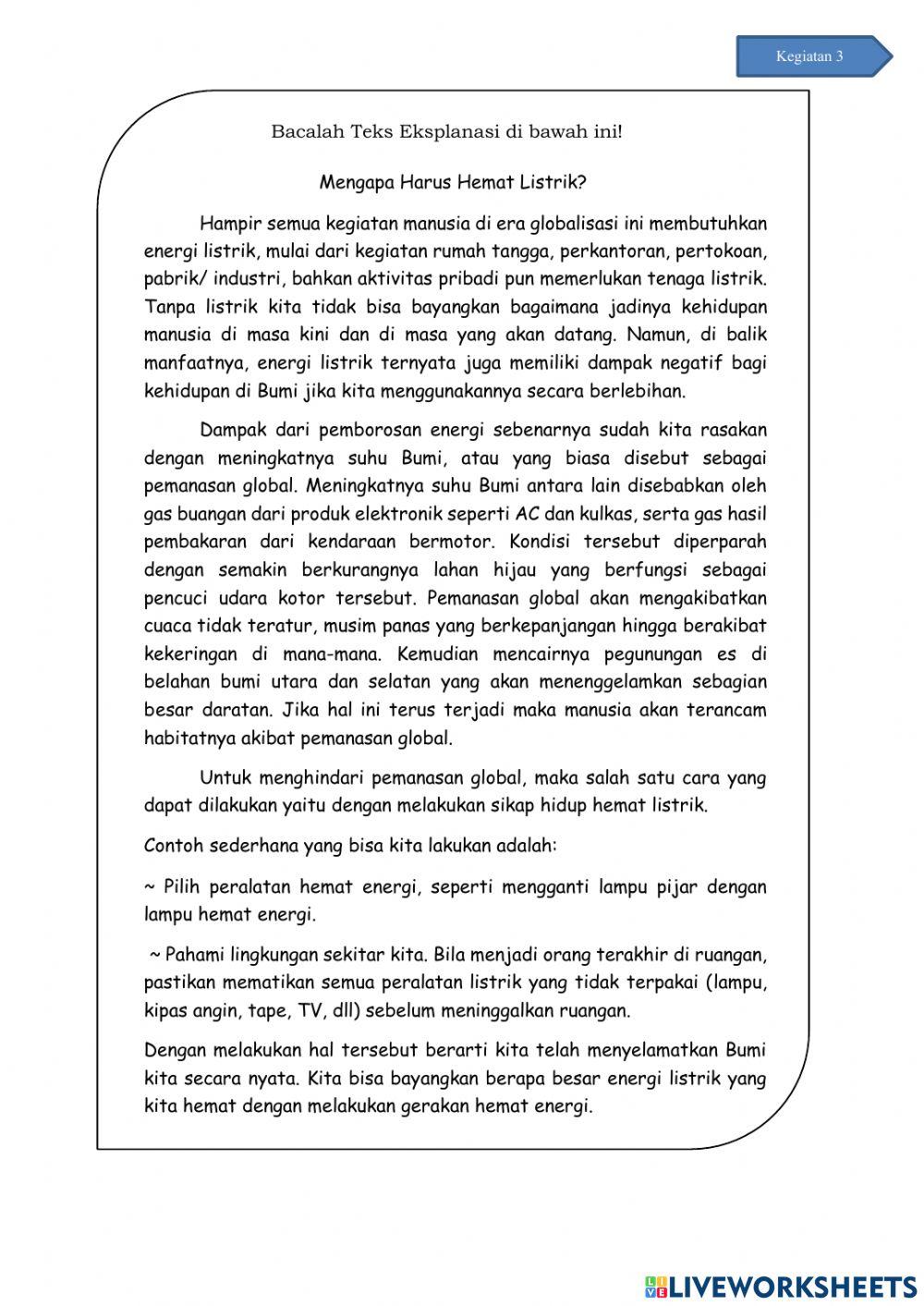 LKPD IPA Materi Energi Listrik