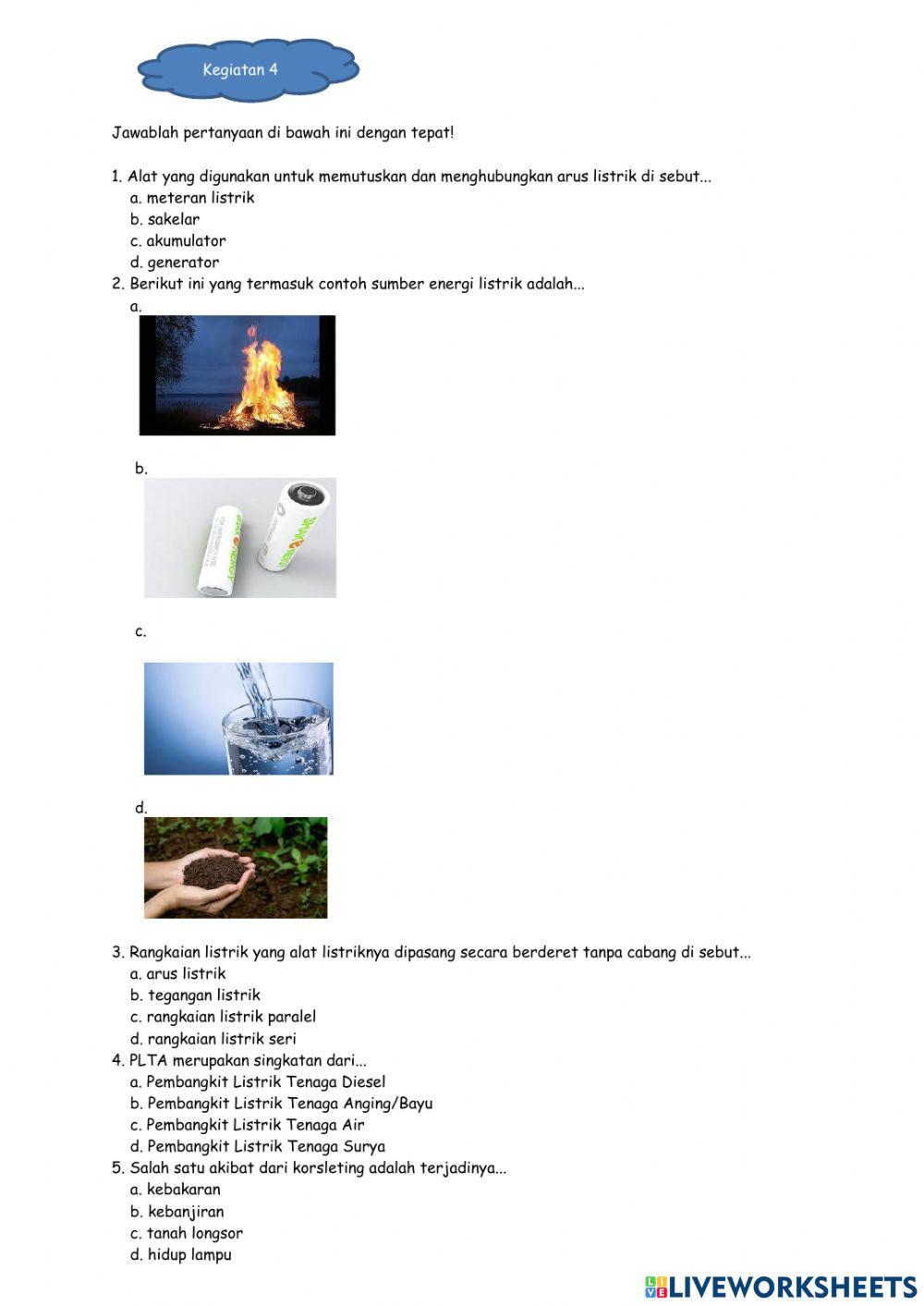 LKPD IPA Materi Energi Listrik