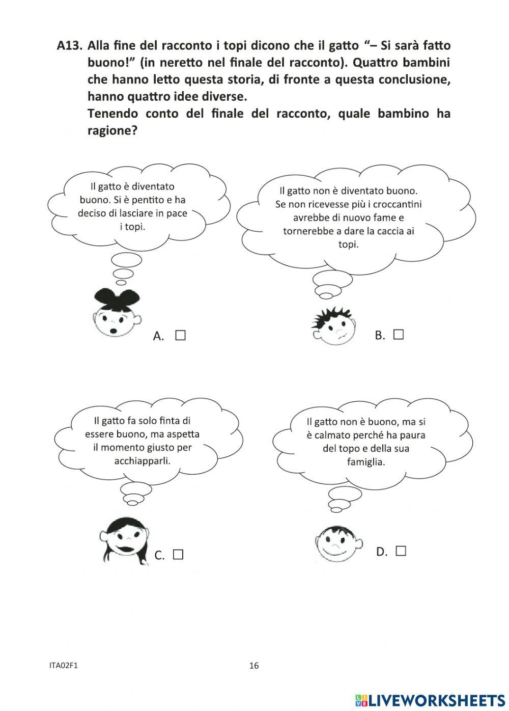 Lettura e comprensione del testo INVALSI 2017-2018 II parte