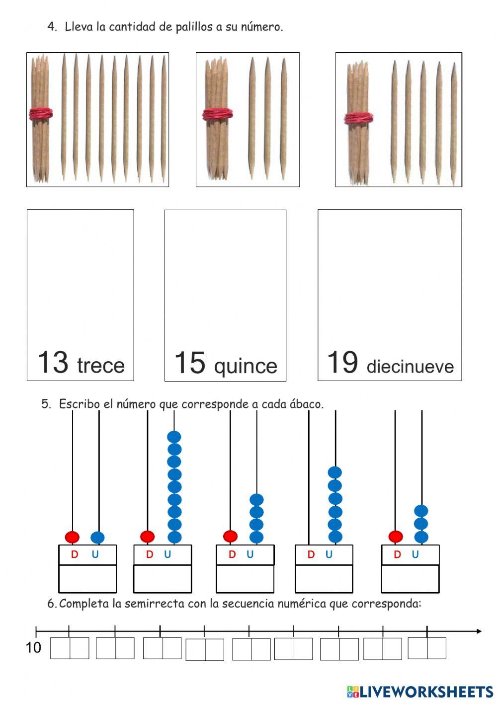 Números hasta el 19