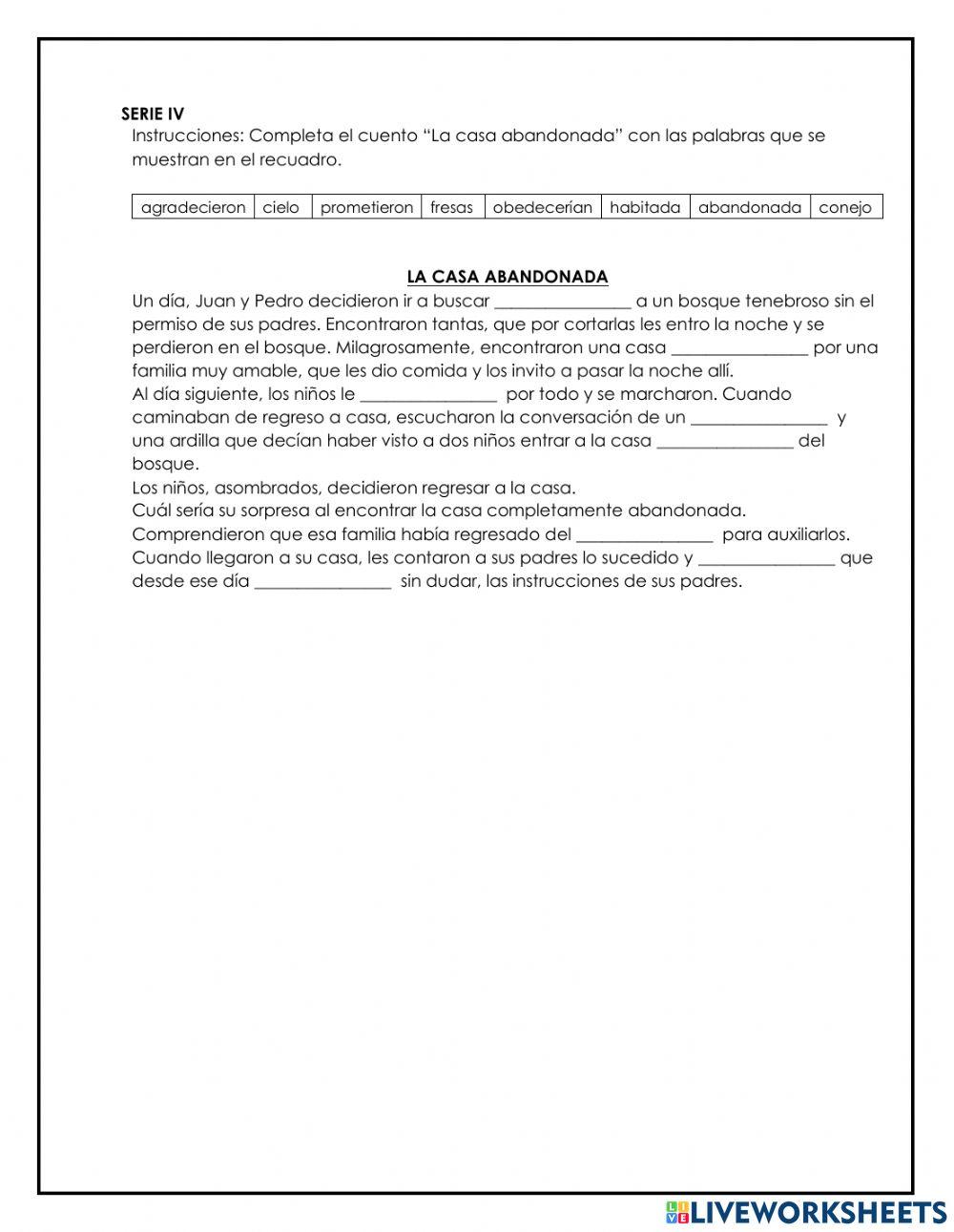 Evaluación - Comunicación y lenguaje - 2