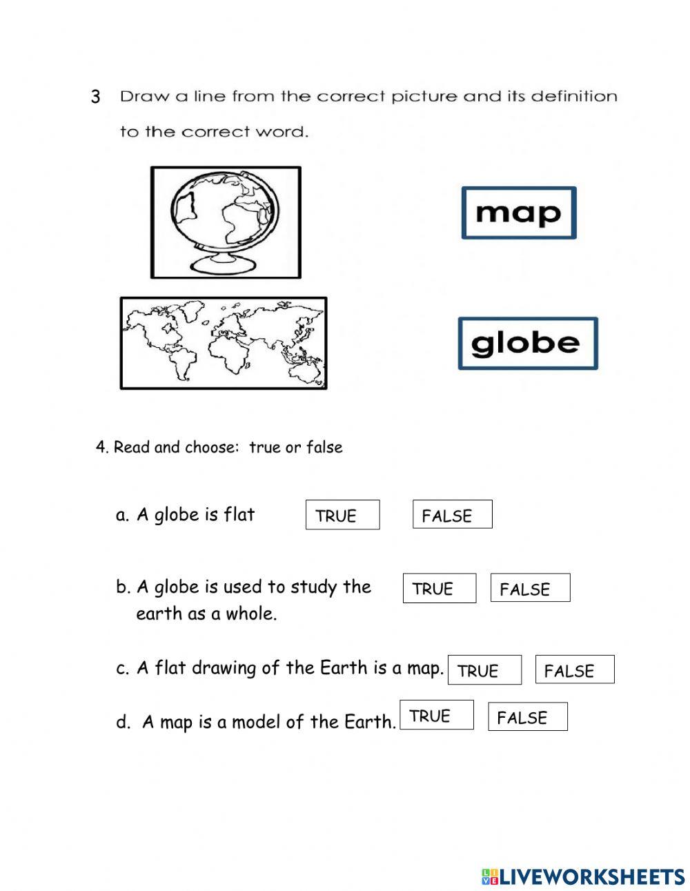 Globe and maps