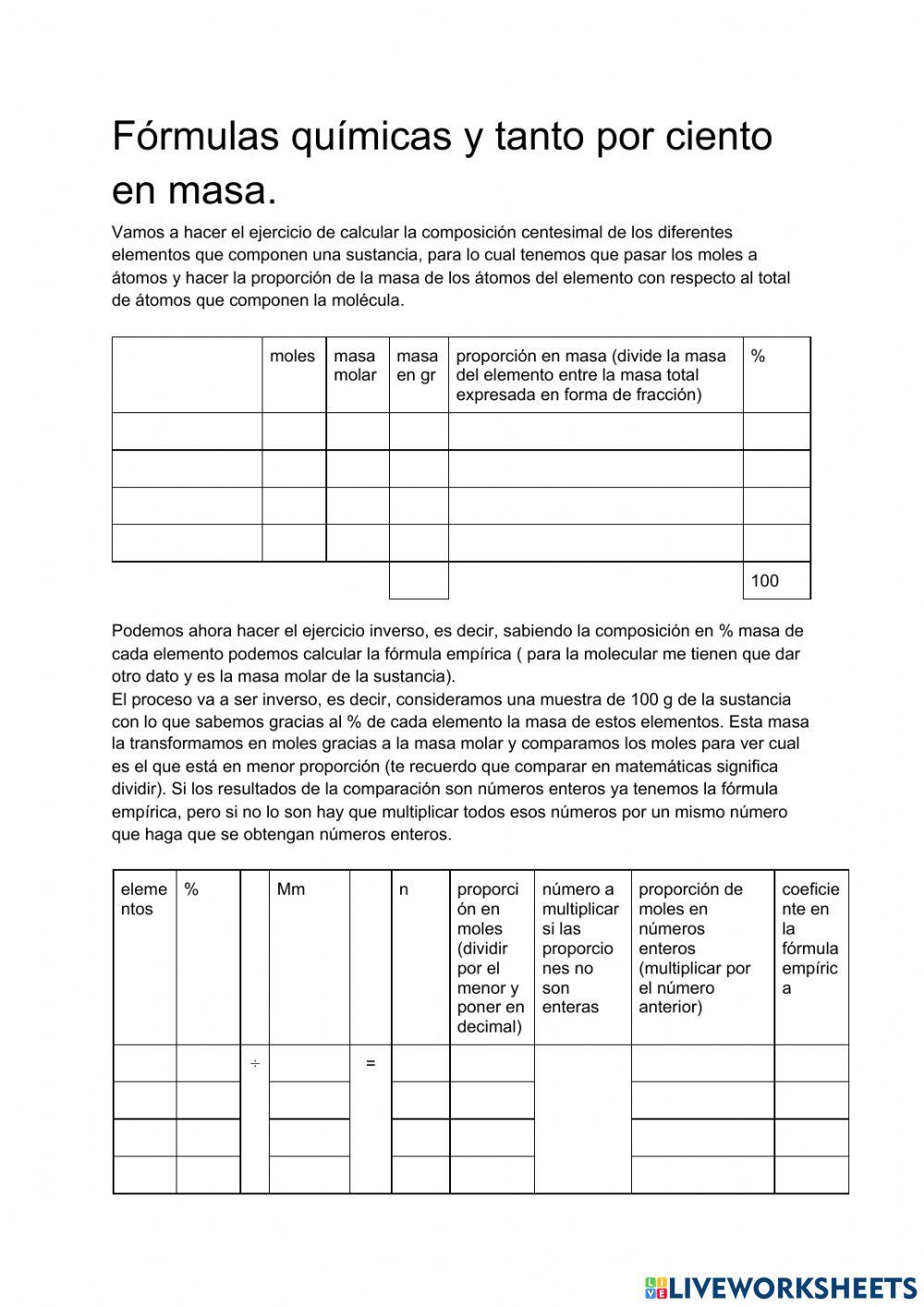 Fórmulas y - ejercicio 1