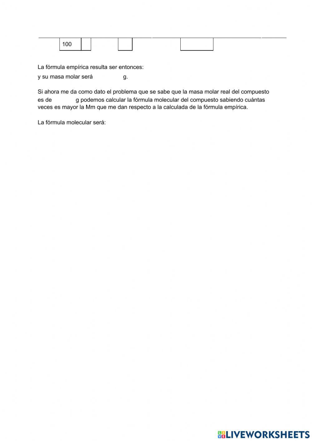 Fórmulas y - ejercicio 1