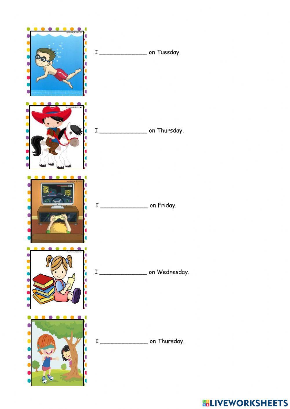 Year 2 Unit 5 Free Time