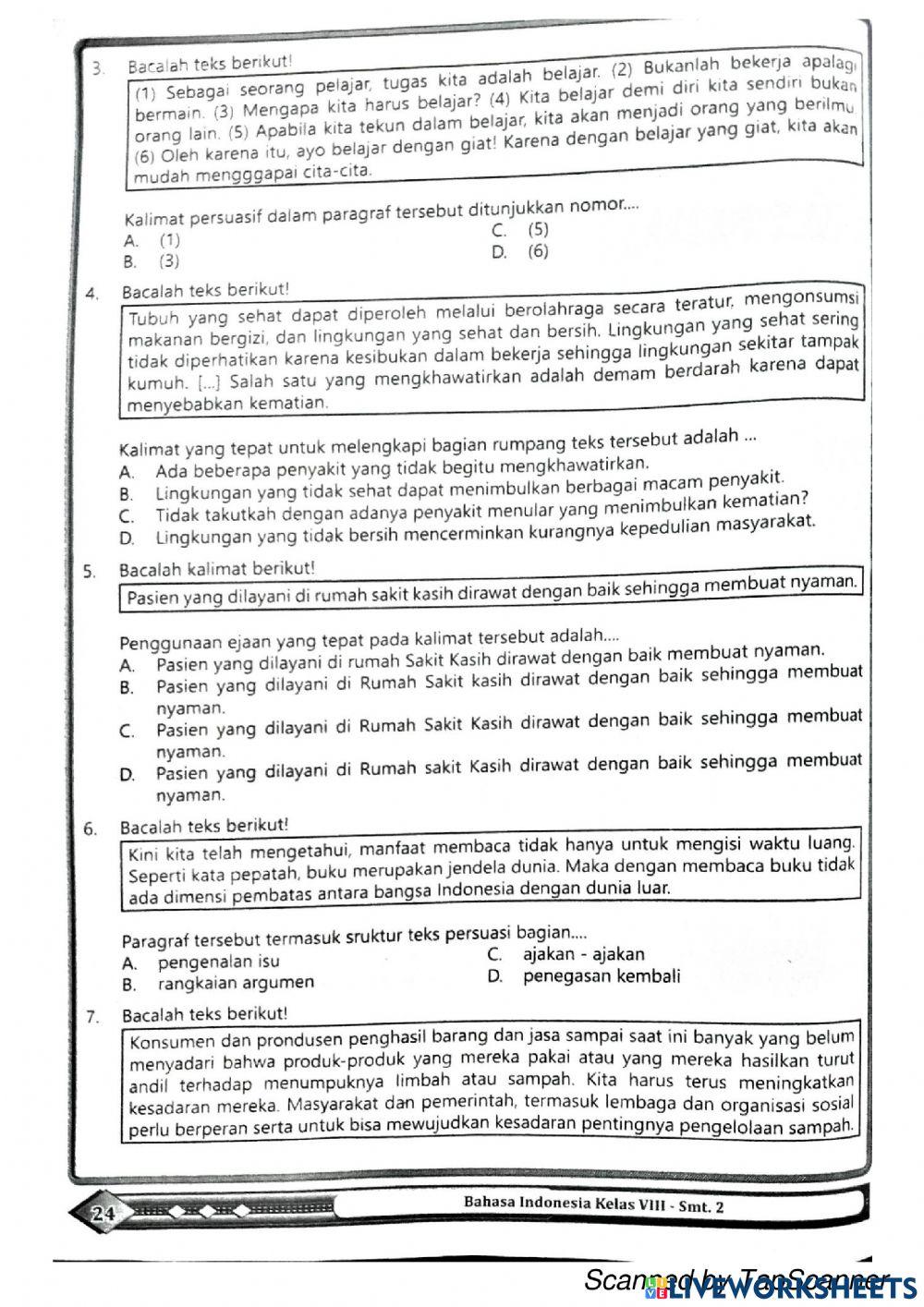 Ulangan harian surat