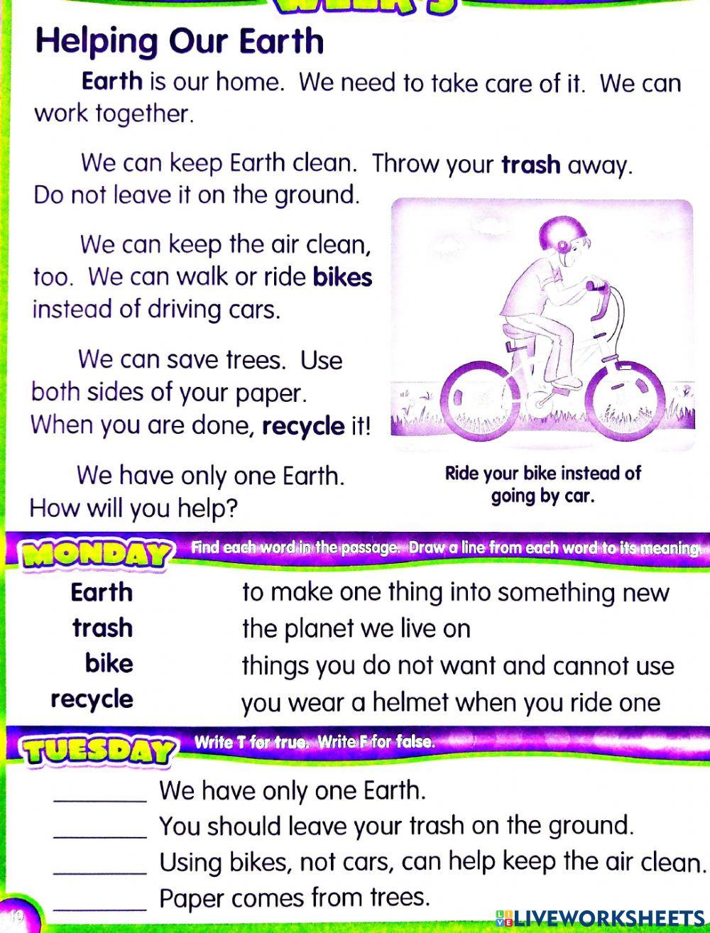 Reading comprehension