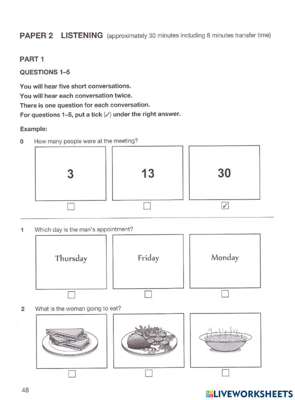 6E2 - Unit 7 - Listening Practice