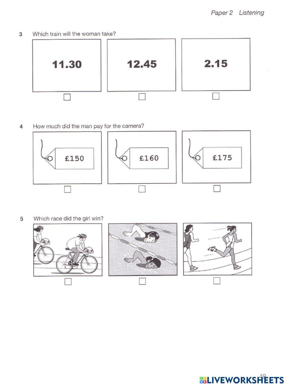 6E2 - Unit 7 - Listening Practice