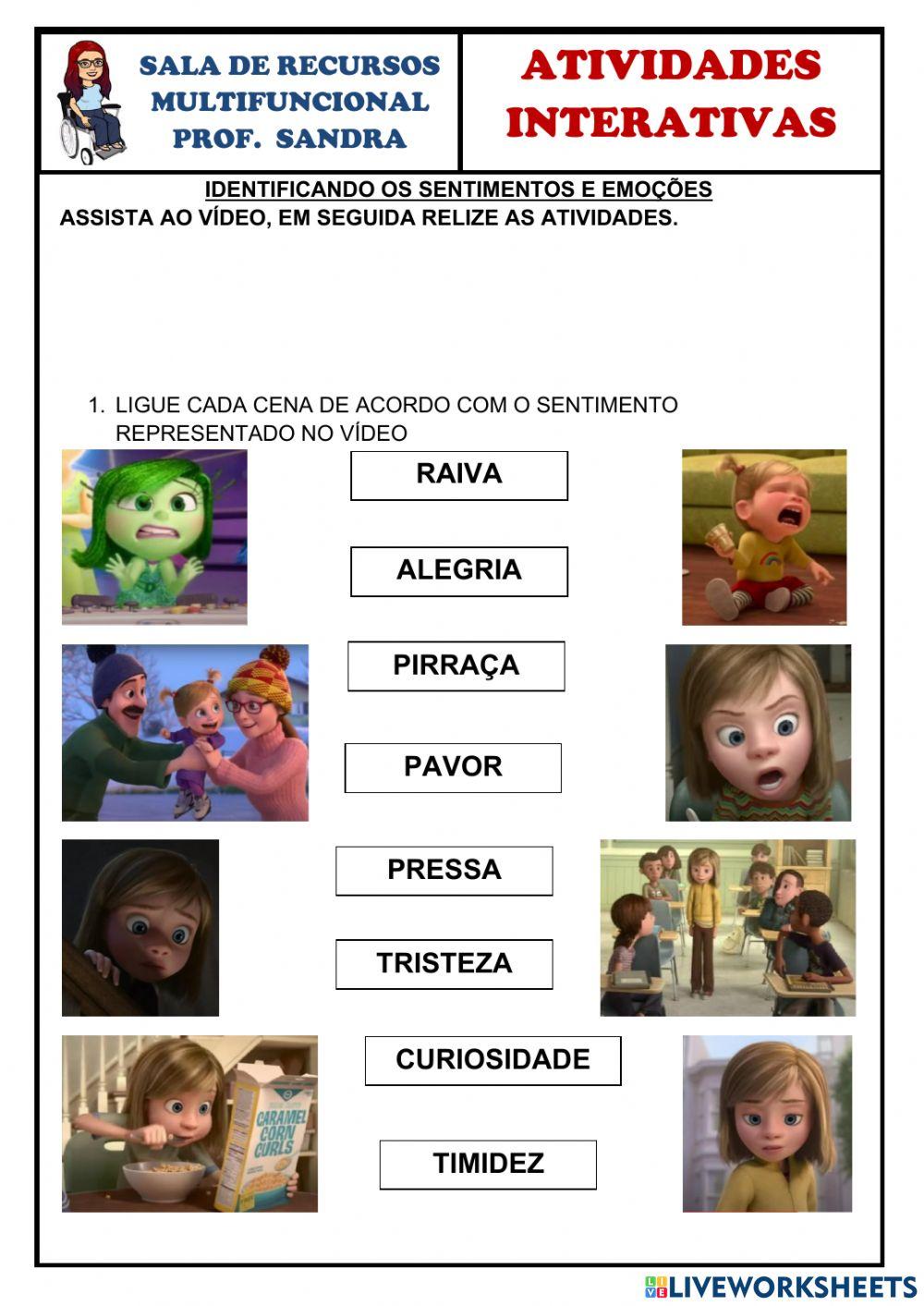 Expressando os sentimentos e as Emoções