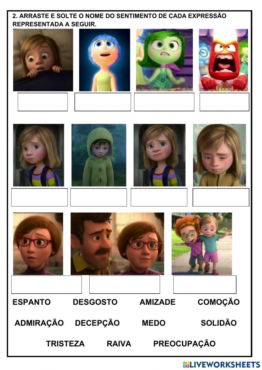 Expressando os sentimentos e as Emoções
