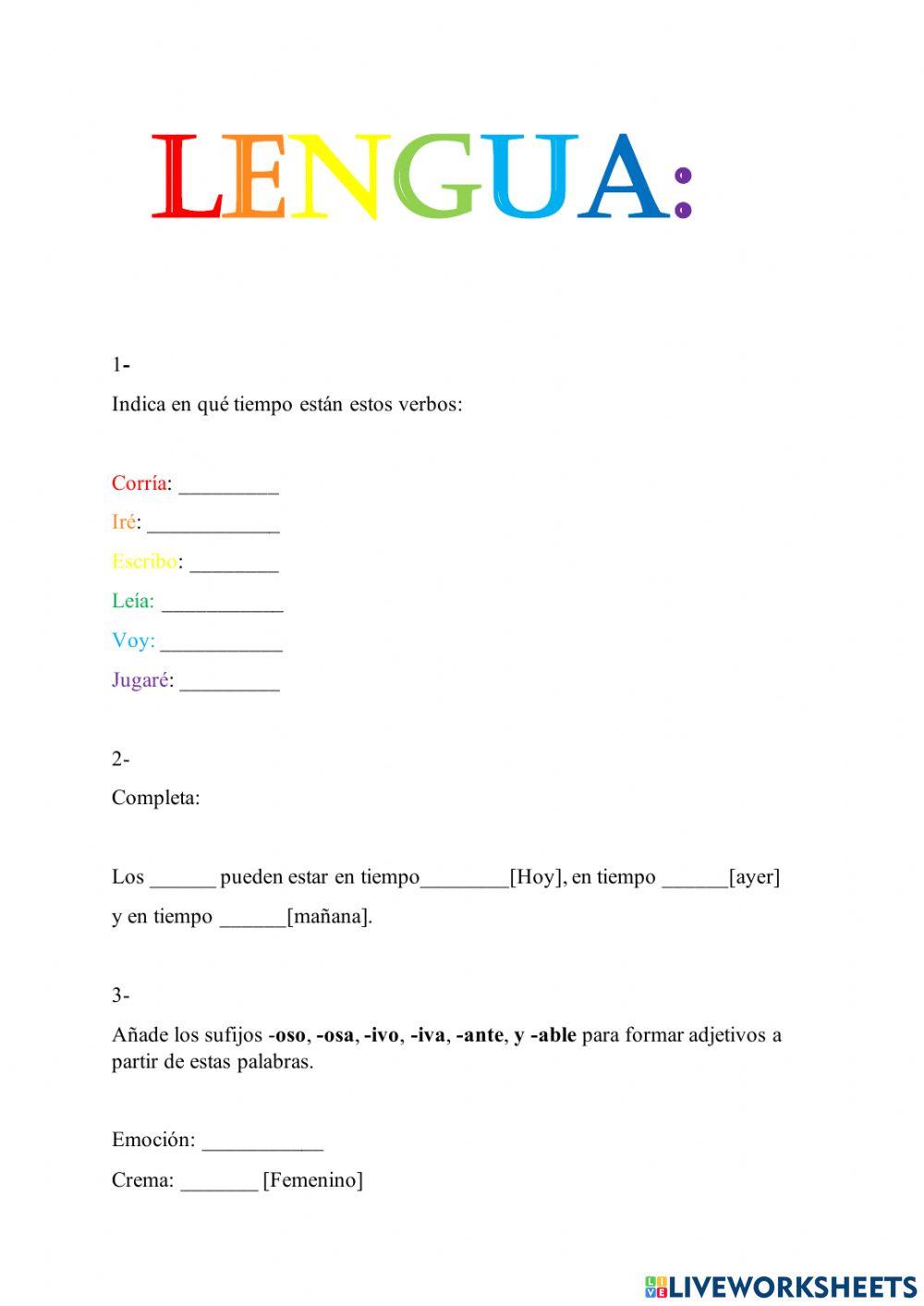 Lengua 4º primaria