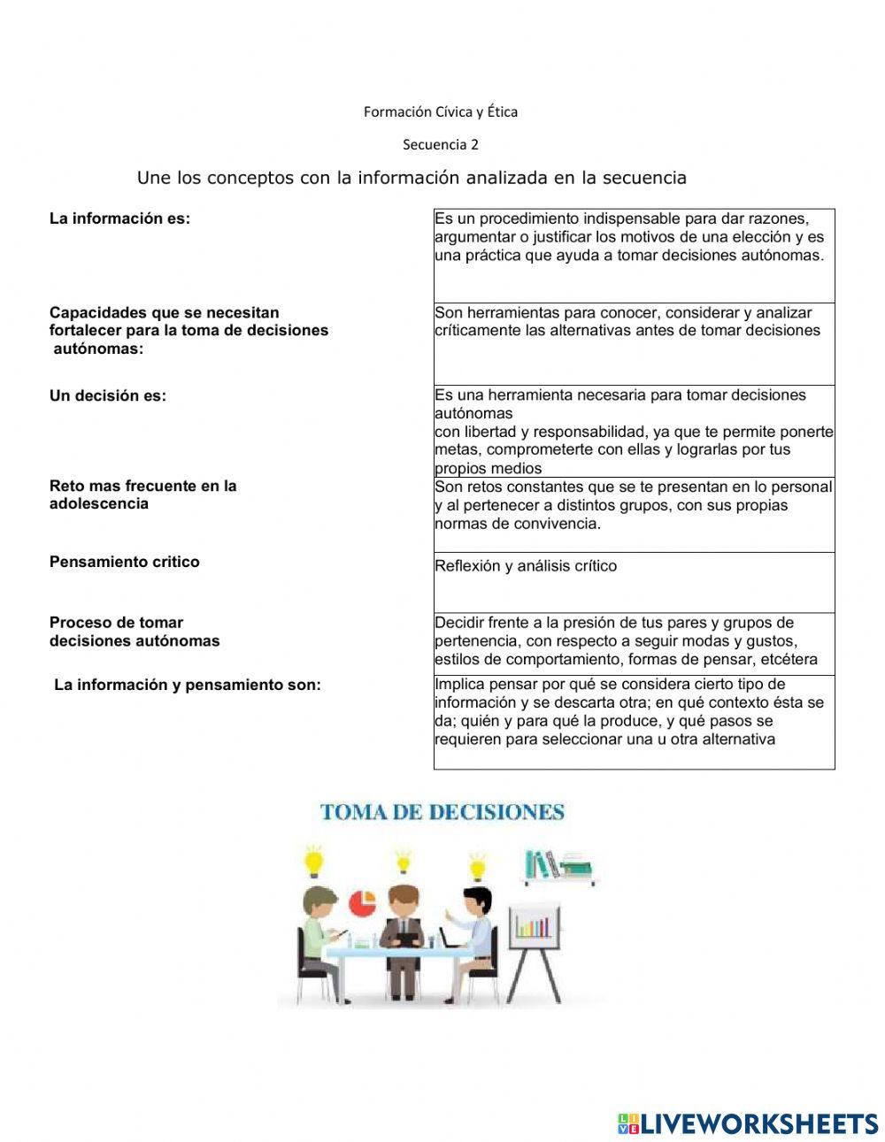 Secuencia 2 Formación Cívica y Ética