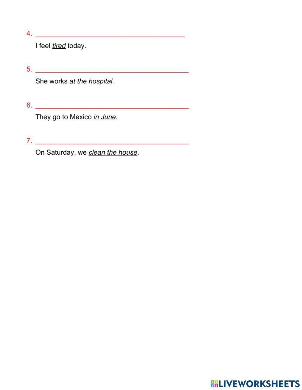 Simple Present Questions