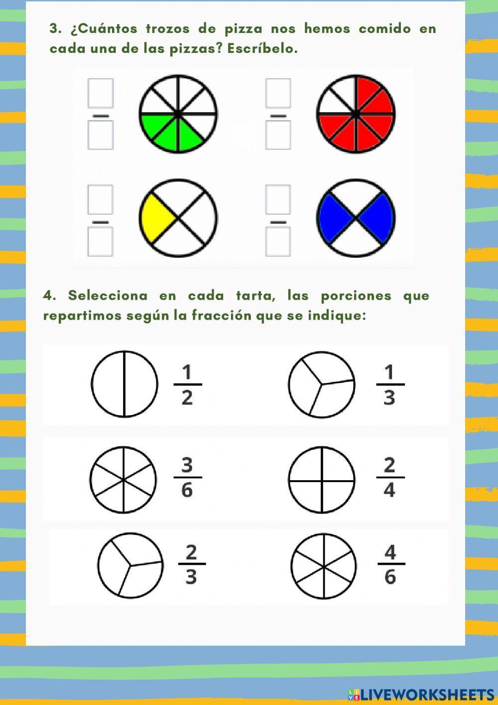 Coordenadas y fracciones