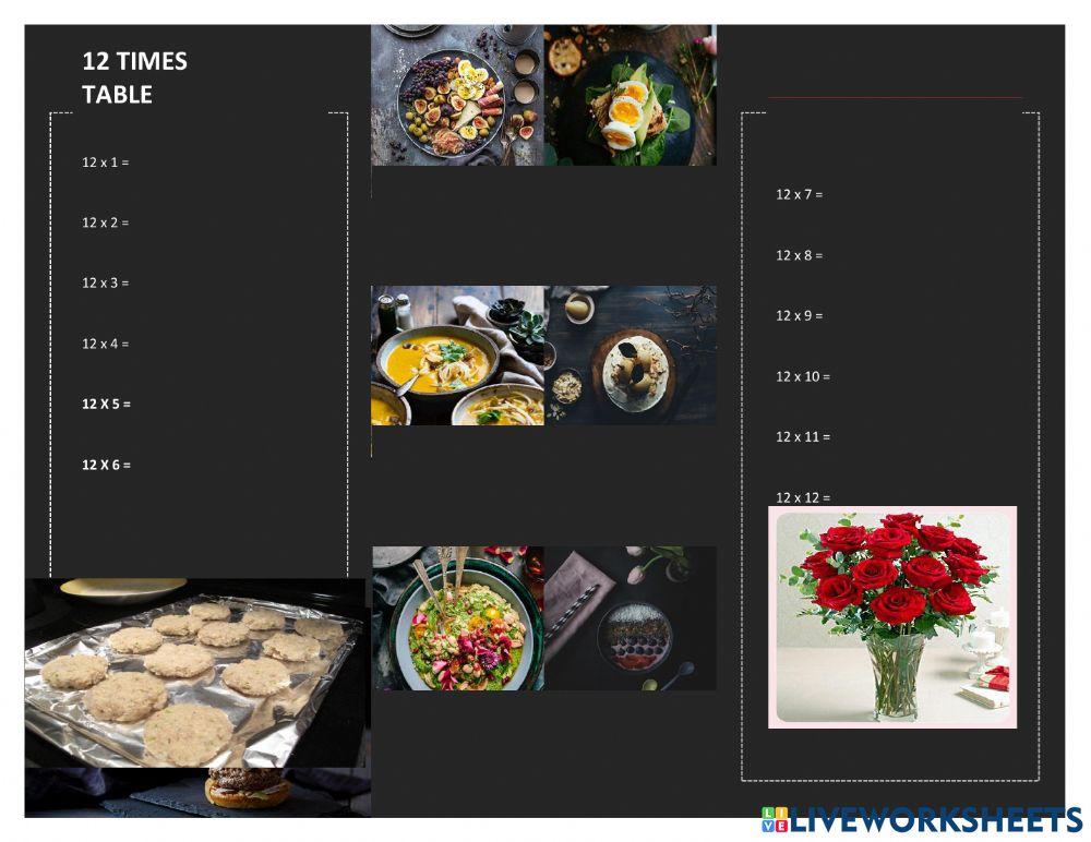 12 Times Table