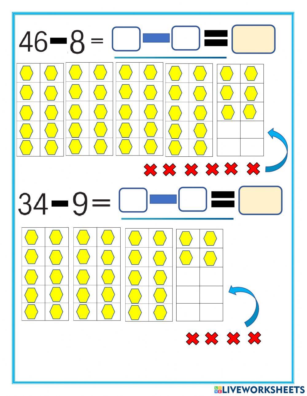 Números amigables para restar