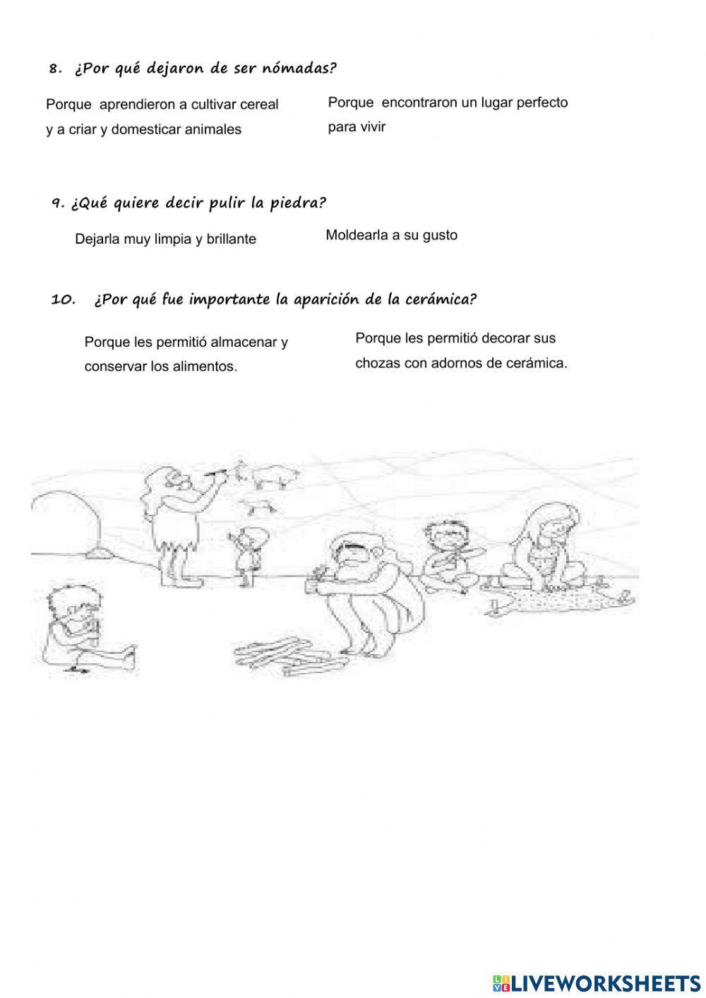 El Paleolítico y el Neolítico