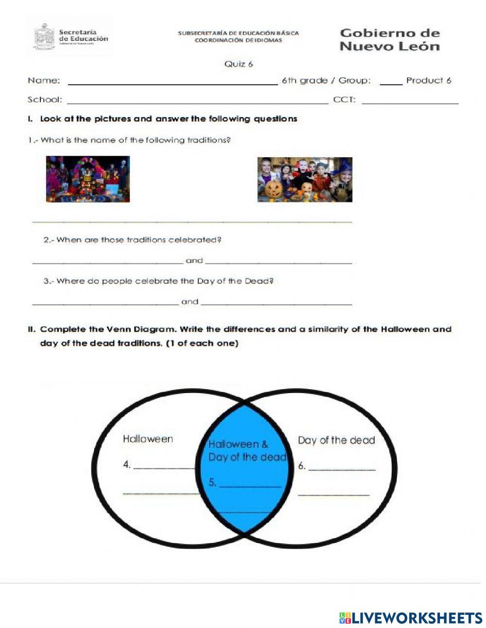 6TH GRADE QUIZ 6-FEBRUARY