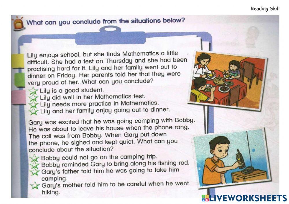 Year 6-TB-page19-Make conclusions from the situations below
