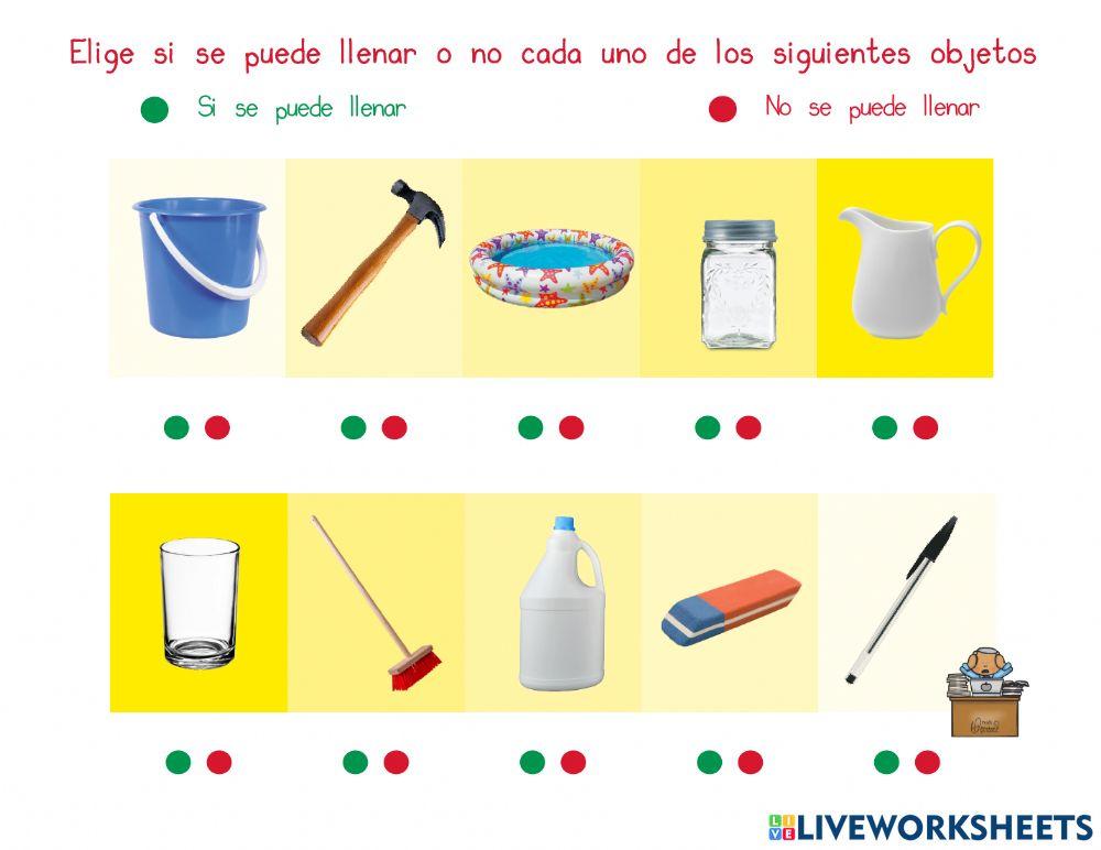 ¿Cuál se puede llenar?
