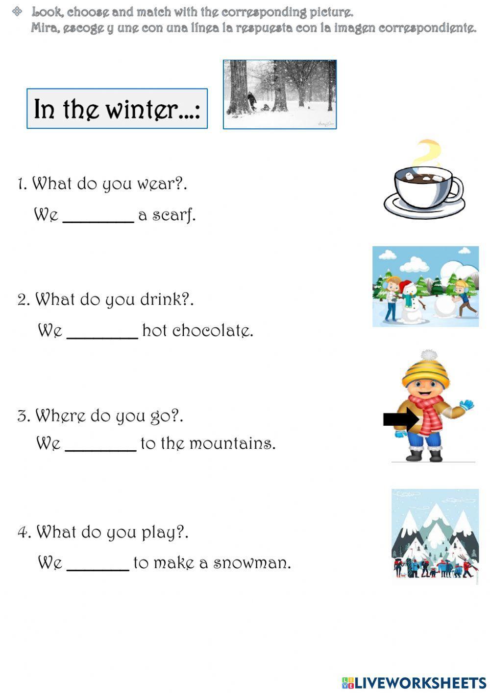 2nd G. Unit 5. Grammar. Practice activity