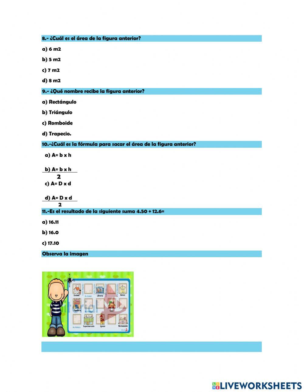 Matematicas segundo trimestre 5to grado