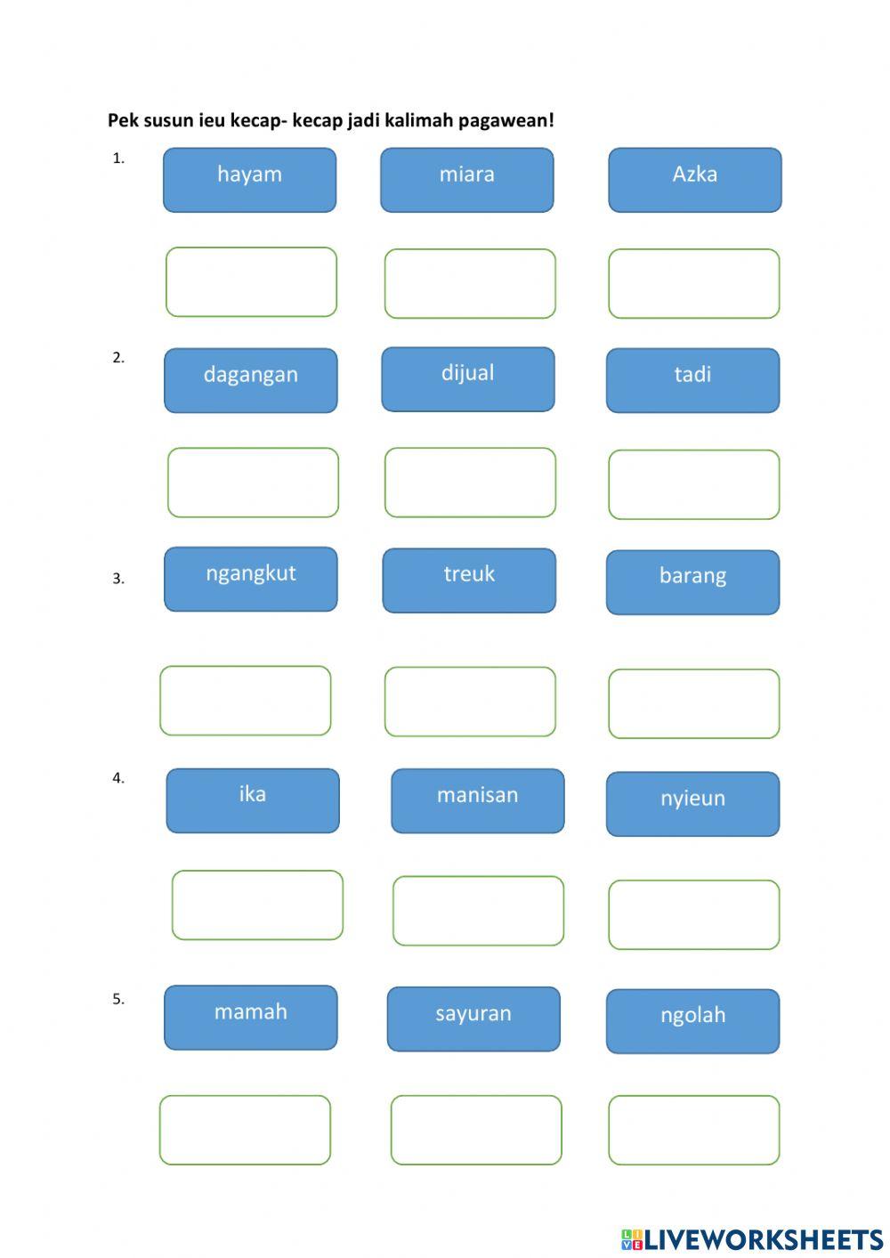 Nyusun Kalimah Pagawean