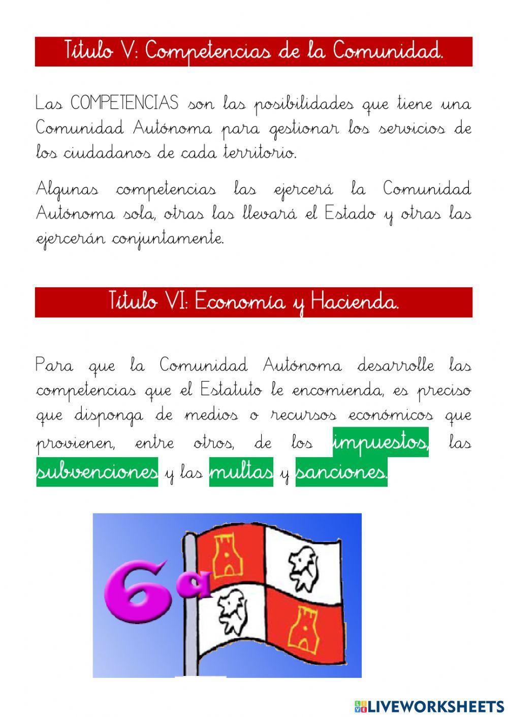 Castilla y león: estatuto