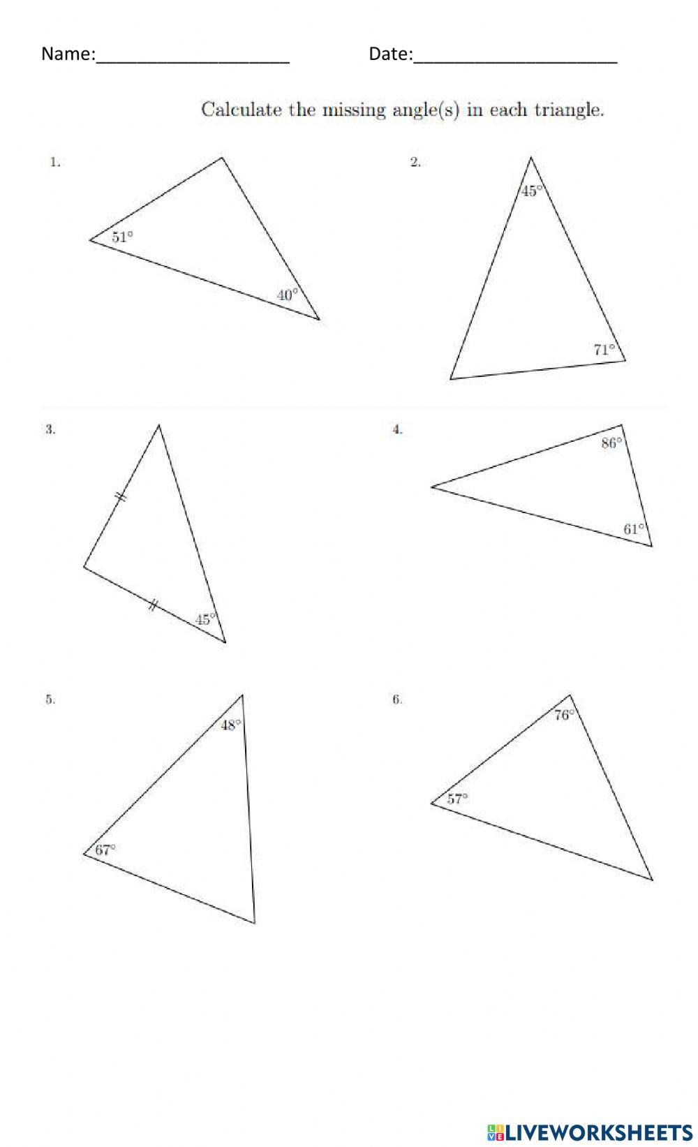 Geometry Angles Worksheets Geometry Angles Worksheets