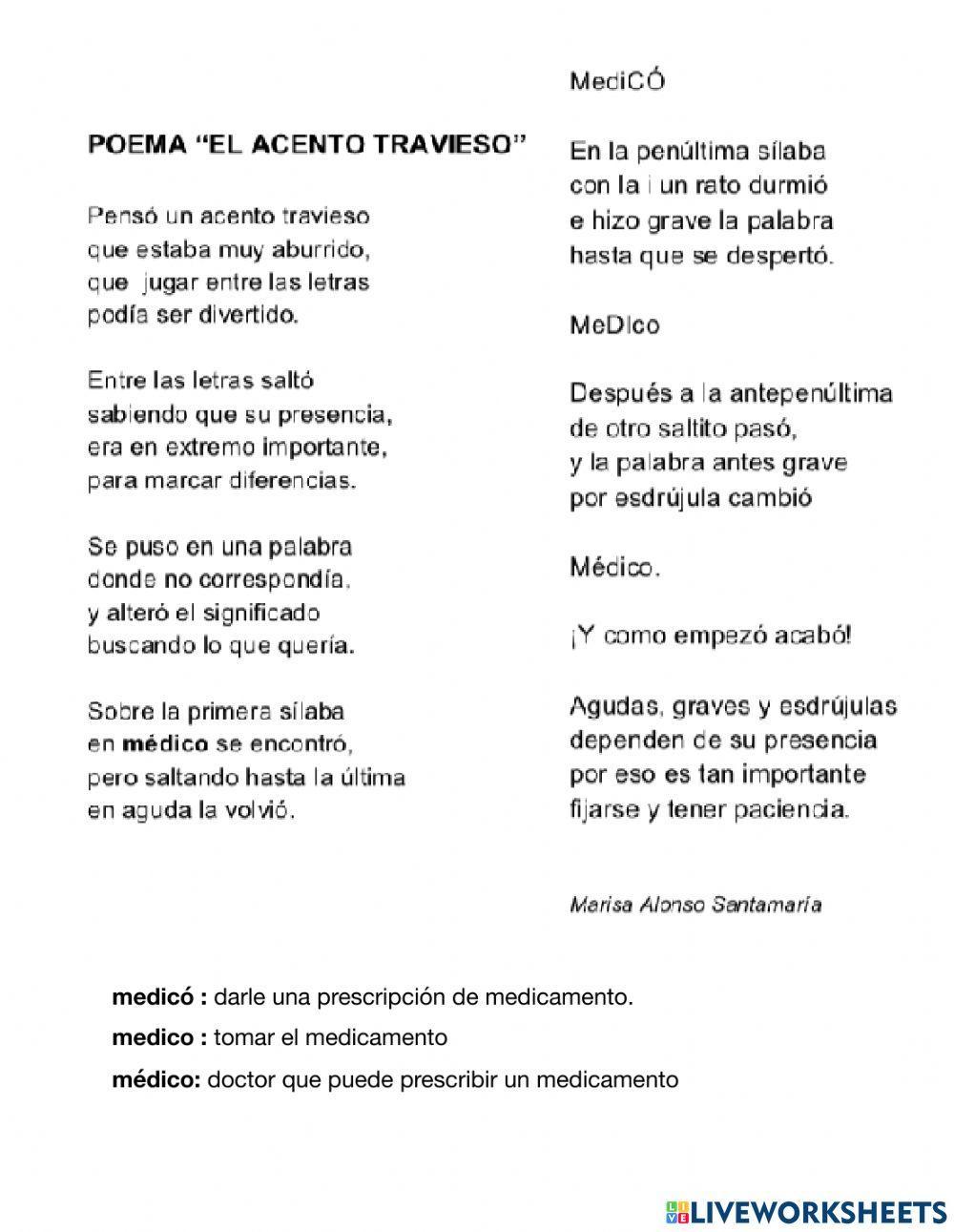 La silaba tonica y atona